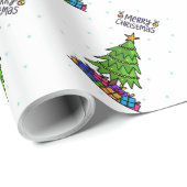 Vrolijk kerstfeest cadeaupapier (Rol Hoek)