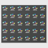 Vrolijk kerstfeest cadeaupapier (Vlak)