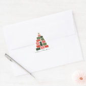 Vrolijk Kerstfeest Cadeaus Tree Sticker (Envelop)