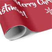 Vrolijk kerstfeest, cadeautje van de kerstman, Rud Cadeaupapier (Rol Hoek)