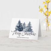 Vrolijk kerstfeest cadeautjes voor vrienden famili kaart (Gele Bloem)