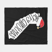 Vrolijk kerstfeest Californië Fleece Deken (Voorkant (Horizontaal))