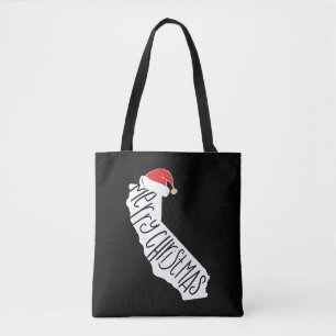 Vrolijk kerstfeest Californië Tote Bag