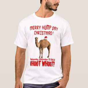Vrolijk kerstfeest Camel T-shirt voor Merry Hump D