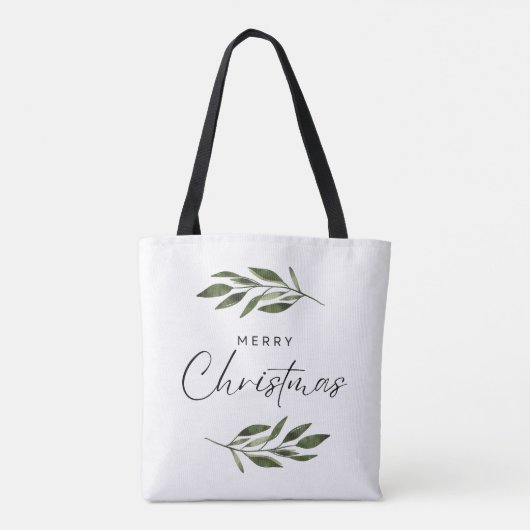Vrolijk kerstfeest Canvas tas (Achterkant)