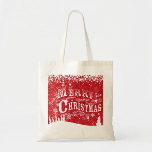 Vrolijk kerstfeest Canvas tas
