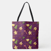 Vrolijk kerstfeest Canvas tas (Voorkant)