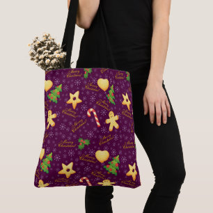 Vrolijk kerstfeest Canvas tas
