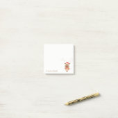 Vrolijk kerstfeest, Cartoon rendiergepersonaliseer Post-it® Notes (Op bureau)