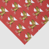 Vrolijk kerstfeest Cartoon vliegend renrendiertje Tissuepapier (Detail)