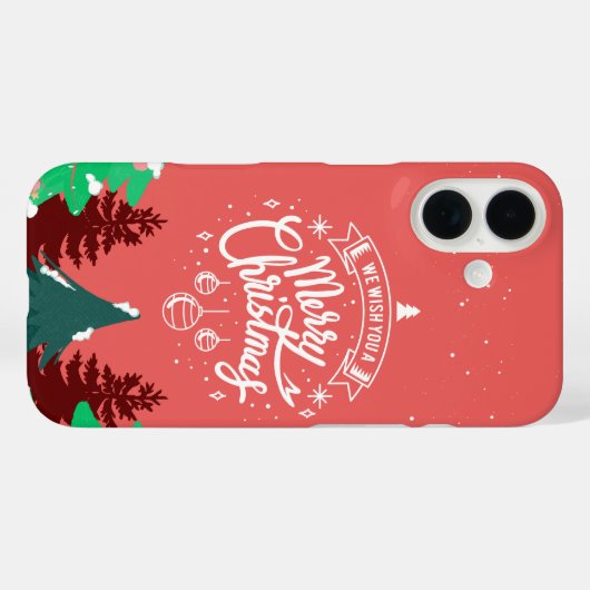 Vrolijk kerstfeest Case-Mate iPhone case (Achterkant (horizontaal))