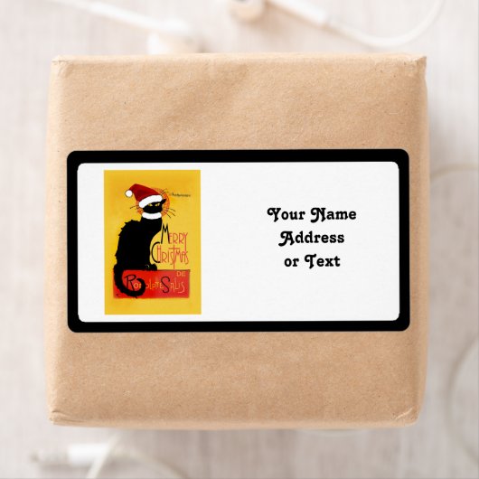 Vrolijk kerstfeest - Chat Noir Etiket (Insitu)