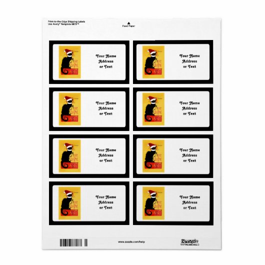 Vrolijk kerstfeest - Chat Noir Etiket (Full Sheet)