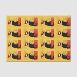 Vrolijk kerstfeest - Chat Noir Tissuepapier