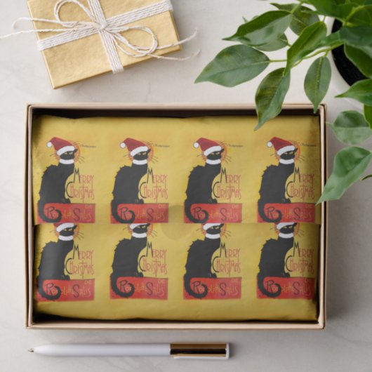 Vrolijk kerstfeest - Chat Noir Tissuepapier (Geschenk)