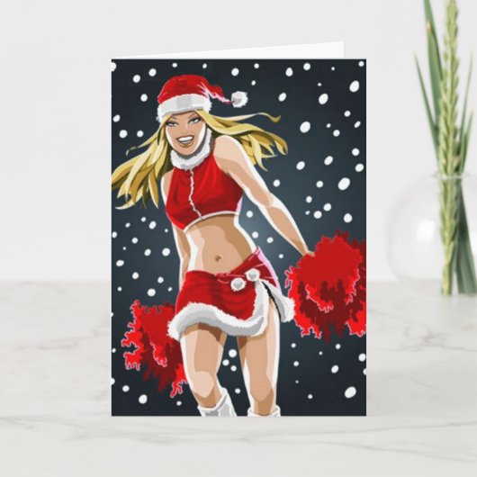 Vrolijk kerstfeest Cheer Kaart (Voorkant)