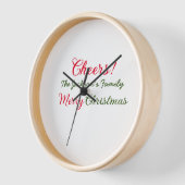 Vrolijk Kerstfeest Cheers Voeg familienaam Tekst F (Hoek)