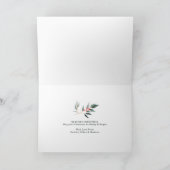 Vrolijk kerstfeest | Chic Winter Sage Foliage & Be Feestdagen Kaart (Binnen)