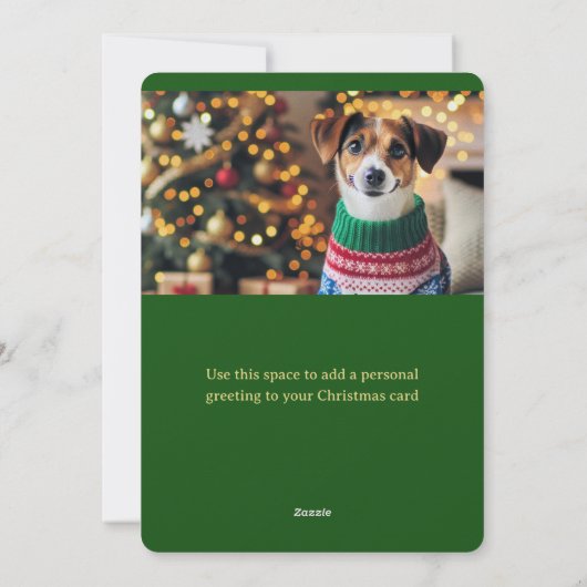 Vrolijk kerstfeest Chicago Flat Holiday Photo Card Feestdagenkaart (Achterkant)