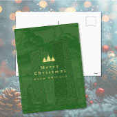 Vrolijk kerstfeest Chicago Holiday Post Kaart