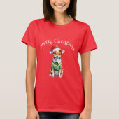 Vrolijk Kerstfeest Chihuahua Elf T-shirt (Voorkant)