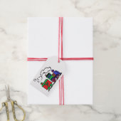 Vrolijk Kerstfeest Choo Choo Cadeaulabel (Met Touw)