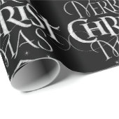 Vrolijk kerstfeest Christelijk Religieus krijtbord Cadeaupapier (Rol Hoek)