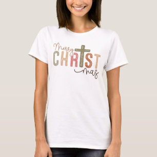 Vrolijk Kerstfeest Christelijk T-shirt