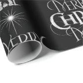 Vrolijk Kerstfeest Christelijke Geboorte Christus  Cadeaupapier (Rol Hoek)