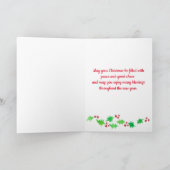 Vrolijk kerstfeest Christelijke religie Kaart (Binnen)