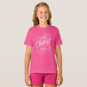 Vrolijk Kerstfeest Christelijke Religieuze Kalligr T-shirt (Voorkant volledig)