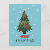 Vrolijk kerstfeest - Christmas Tree Briefkaart (Voorkant)