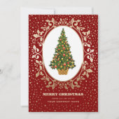 vrolijk kerstfeest. Christmas Tree Corporate Kaart (Voorkant)