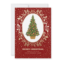 vrolijk kerstfeest. Christmas Tree Corporate Kaart