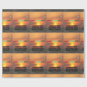 Vrolijk Kerstfeest Christus Onze Redder is vandaag Cadeaupapier (Vlak)