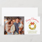 Vrolijk kerstfeest Citrus Wreator Family Photo Mov Aankondiging (Voorkant / Achterkant)