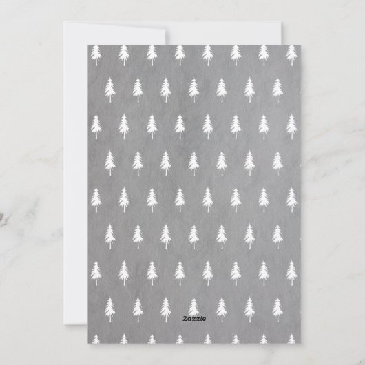 Vrolijk Kerstfeest Classic Rustieke Fotovakantie Feestdagenkaart (Achterkant)