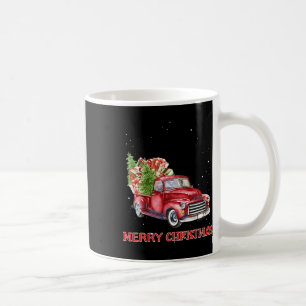 Vrolijk Kerstfeest Clic Rode Truck Tree Family Xma Koffiemok