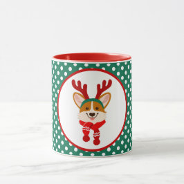 Vrolijk kerstfeest Corgi Dog Mok