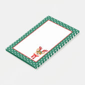 Vrolijk kerstfeest Corgi Dog Post-It Notes (Schuin)