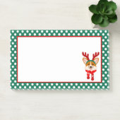 Vrolijk kerstfeest Corgi Dog Post-It Notes (Kantoor)