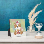 Vrolijk Kerstfeest: Corgi Illustratie Kunst Fotoplaat (Insitu)