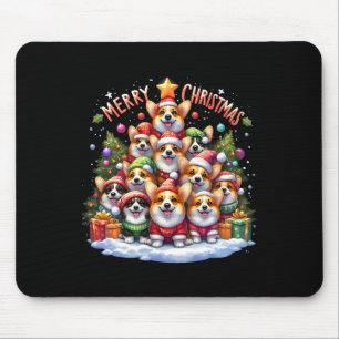 Vrolijk Kerstfeest Corgmas Corgi Hond Kerstboom X Muismat