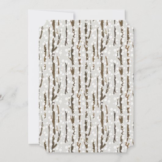 Vrolijk kerstfeest | Cozy Rustic Cabin Feestdagenkaart (Achterkant)