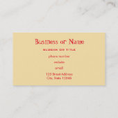 Vrolijk kerstfeest! Crazy Red Nosed Reindester Visitekaartje (Achterkant)