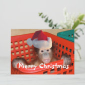 Vrolijk kerstfeest Creëer je eigen boodschap Kaart (Staand voorkant)