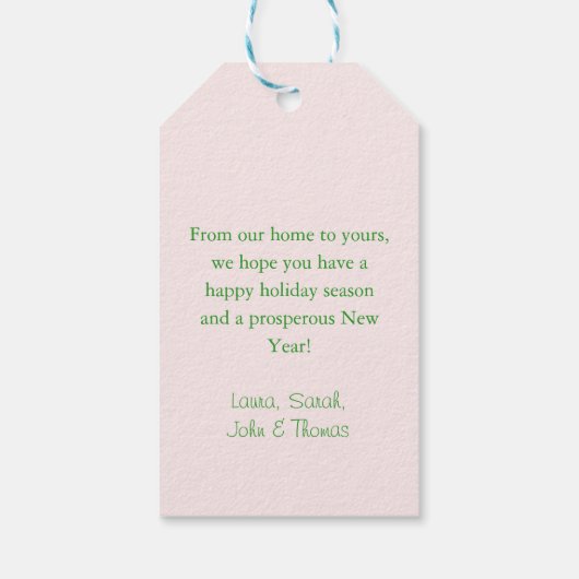 vrolijk kerstfeest! Cupcake-Christmas-Tree Cadeaulabel (Achterkant)