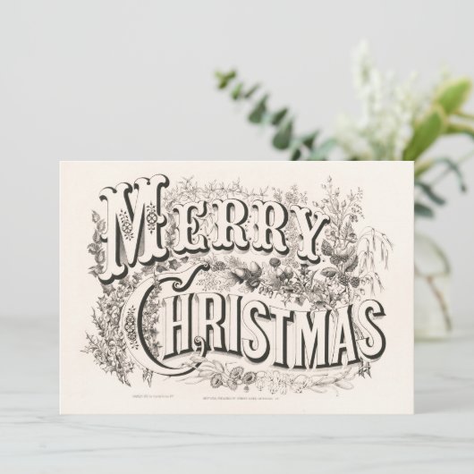 vrolijk kerstfeest | Currier & Ives (Staand voorkant)