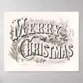 vrolijk kerstfeest | Currier & Ives Poster (Voorkant)