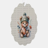 Vrolijk Kerstfeest Custom Beer met Foto Ornament Kaart (Rechts)